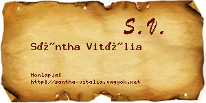 Sántha Vitália névjegykártya